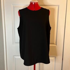 Alex Marie Black Sleeveless Blouse size L